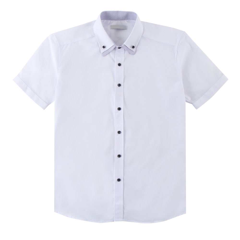 포인트카라 남자 와이셔츠 반팔 남방 빅사이즈 95-130